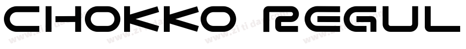 Chokko Regular字体转换